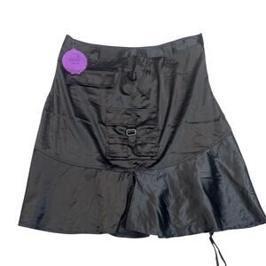 NWT Jypsy Jeans Womens Black Streetwear Fusion Gothic Y2K Mini Skirt Size 20 New